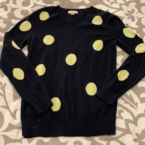 LOFT V-neck Dot Sweater
